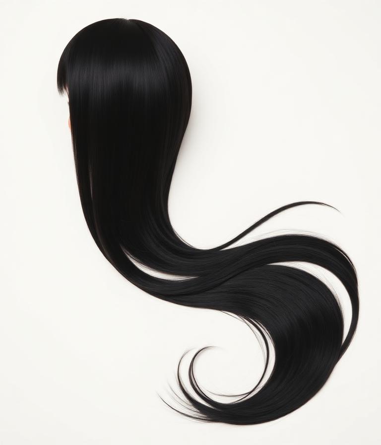 Noir Naturel Lisse 24″