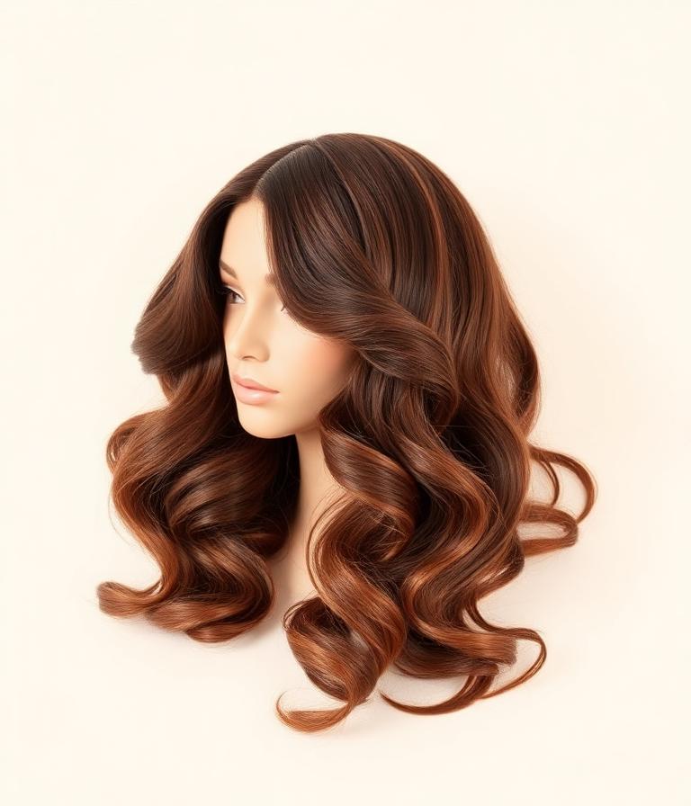 Brown Wavy Honey 22″